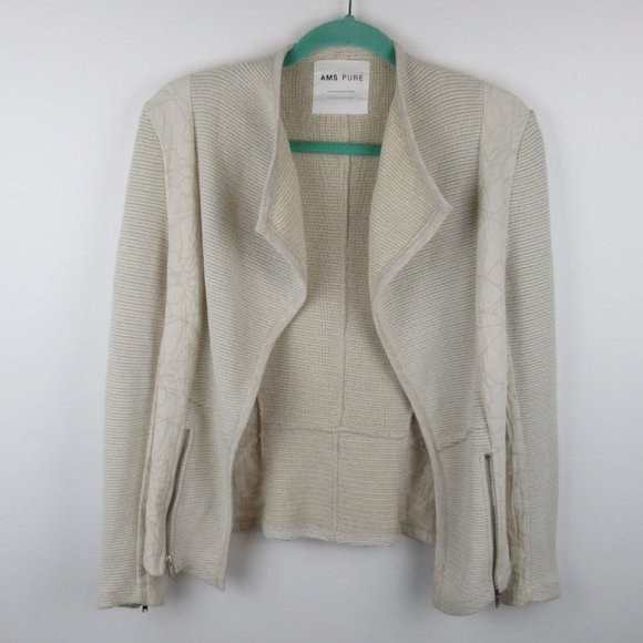 AMS Pure Collection Knit Jacket Zippers sz 6 - Picture 2 of 10